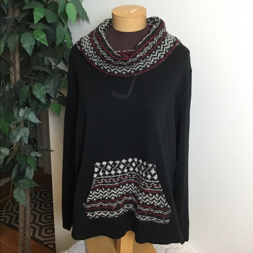 Chaps 3X cowel sweatshirt with kangaroo pocket ** SUPER CUTE!**